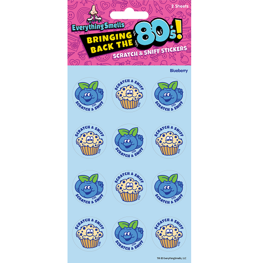 EverythingSmells, LLC - Blueberry EverythingSmells Scratch & Sniff Stickers