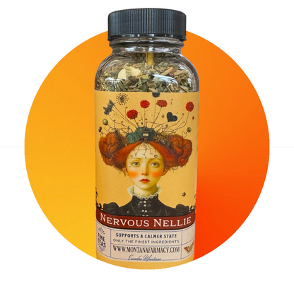 Lil Miss Nervous Nellie Calm Yer Nerves Worry Wort Tea