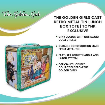 Toynk - The Golden Girls Cast Retro Metal Lunchbox | Toynk Exclusive