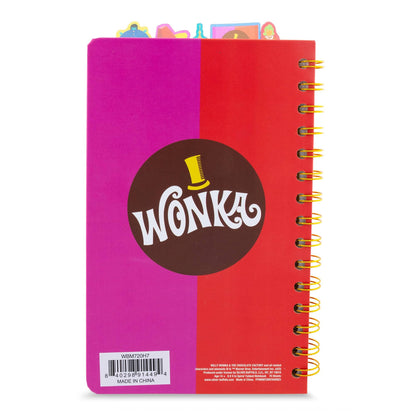 Toynk - Willy Wonka Bar 5-Tab Spiral Notebook With 75 Sheets