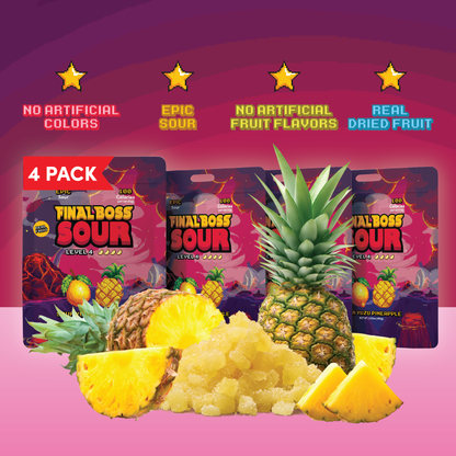 Final Boss Sour - Yuzu Pineapple (Level 4) (4 Pack)