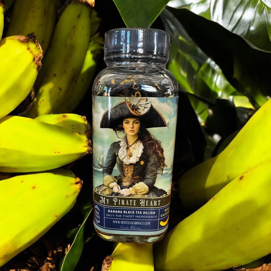 MY Pirate Heart Banana Tea Beautiful Vintage Pirate Lady Jar