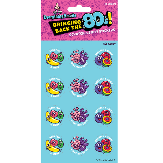 EverythingSmells, LLC - 80s Candy EverythingSmells Scratch & Sniff Stickers