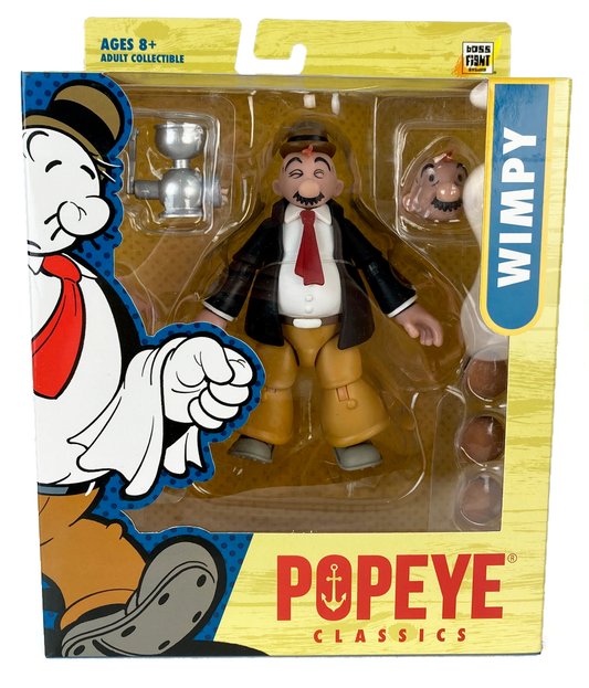 Boss Fight Studio: Action Figures and Collectibles - Popeye Classics Action Figure: J. Wellington Wimpy