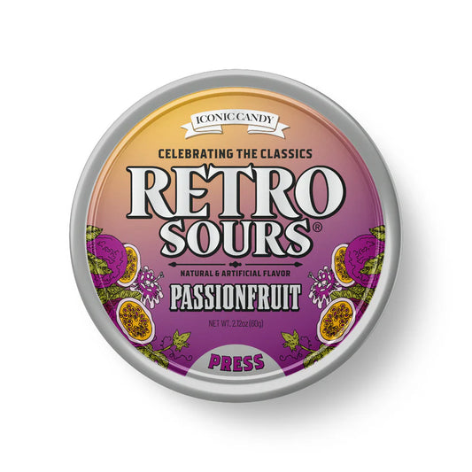 Retro Sours 60g Tin Passionfruit