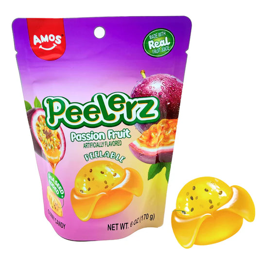 Amos Gummy Peelerz Passion Fruit 6oz