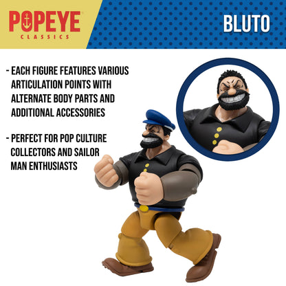 Boss Fight Studio: Action Figures and Collectibles - Popeye Classics Action Figure: Bluto Action Figure