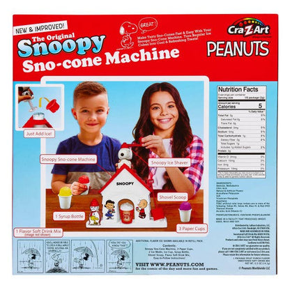 Cra-Z-Art - Snoopy Sno-Cone Machine Snow Cone Maker with Flavor Pack