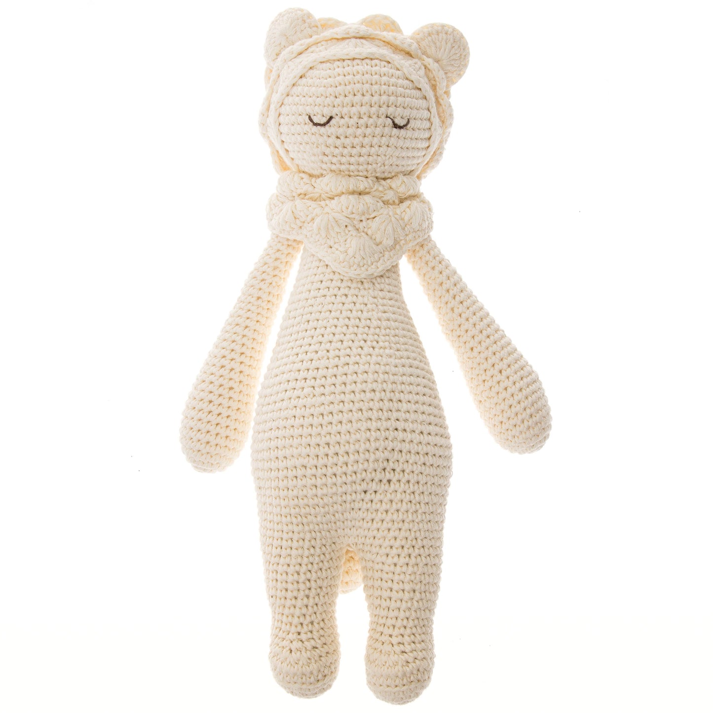 Handmade Crochet Doll: Platinum Leo the Softie