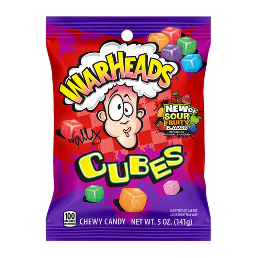Warheads Cubes Peg Bag 5oz