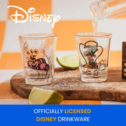 Toynk - Alice in Wonderland 4 Piece 1.5oz Mini Glass Set