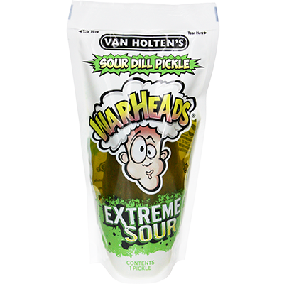 Van Holten's - Van Holten's Warheads Extreme Sour Pickle-In-A-Pouch, 12ct