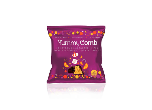 70% Dark Orange Belgian Chocolate Honeycomb pack (40g)
