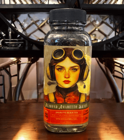 Amaretto Skies Almond Amaretto Deep Etherial Tea in Glass Ja