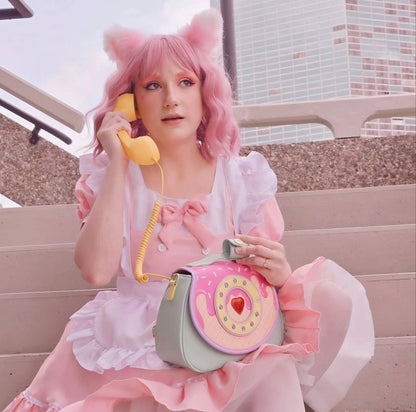 Ring Ring Phone Convertible Handbag - Ice Cream Dream