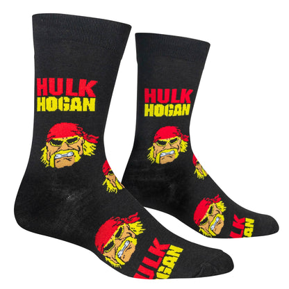 Hulk Hogan -  Crazy Socks - Mens Crew Folded