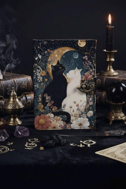 Cat Leather Handmade Journal