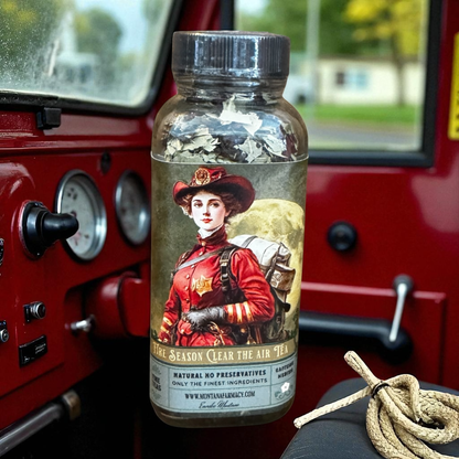 Montana Farmacy - Fire Season too much Smoke Clear the Air Therapy Tea /Glass