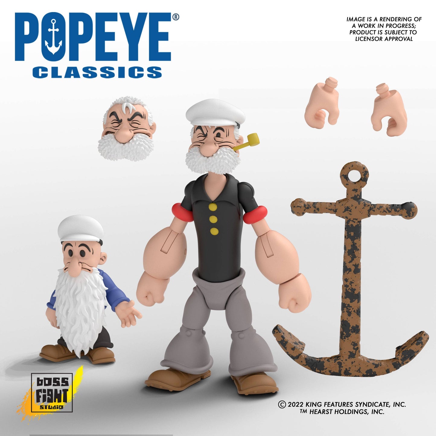 Boss Fight Studio: Action Figures and Collectibles - Popeye Classics Action Figure: Poopdeck Pappy
