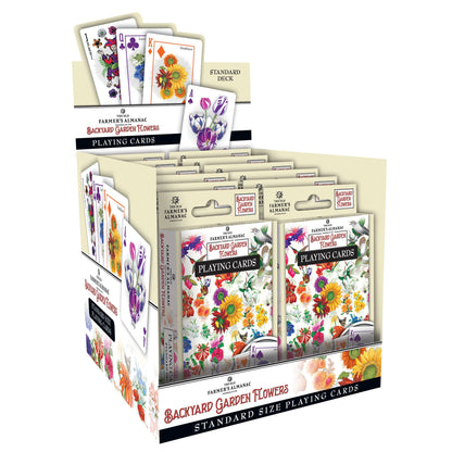 Farmer's Almanac - Backyard Garden Flowers Playing Cards