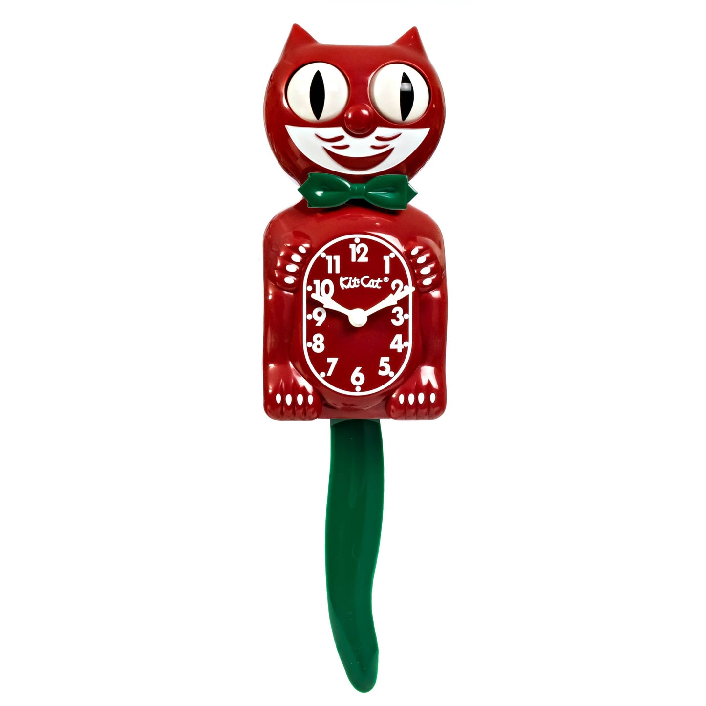 Red & Green Christmas Gift Kit-Cat® Klock