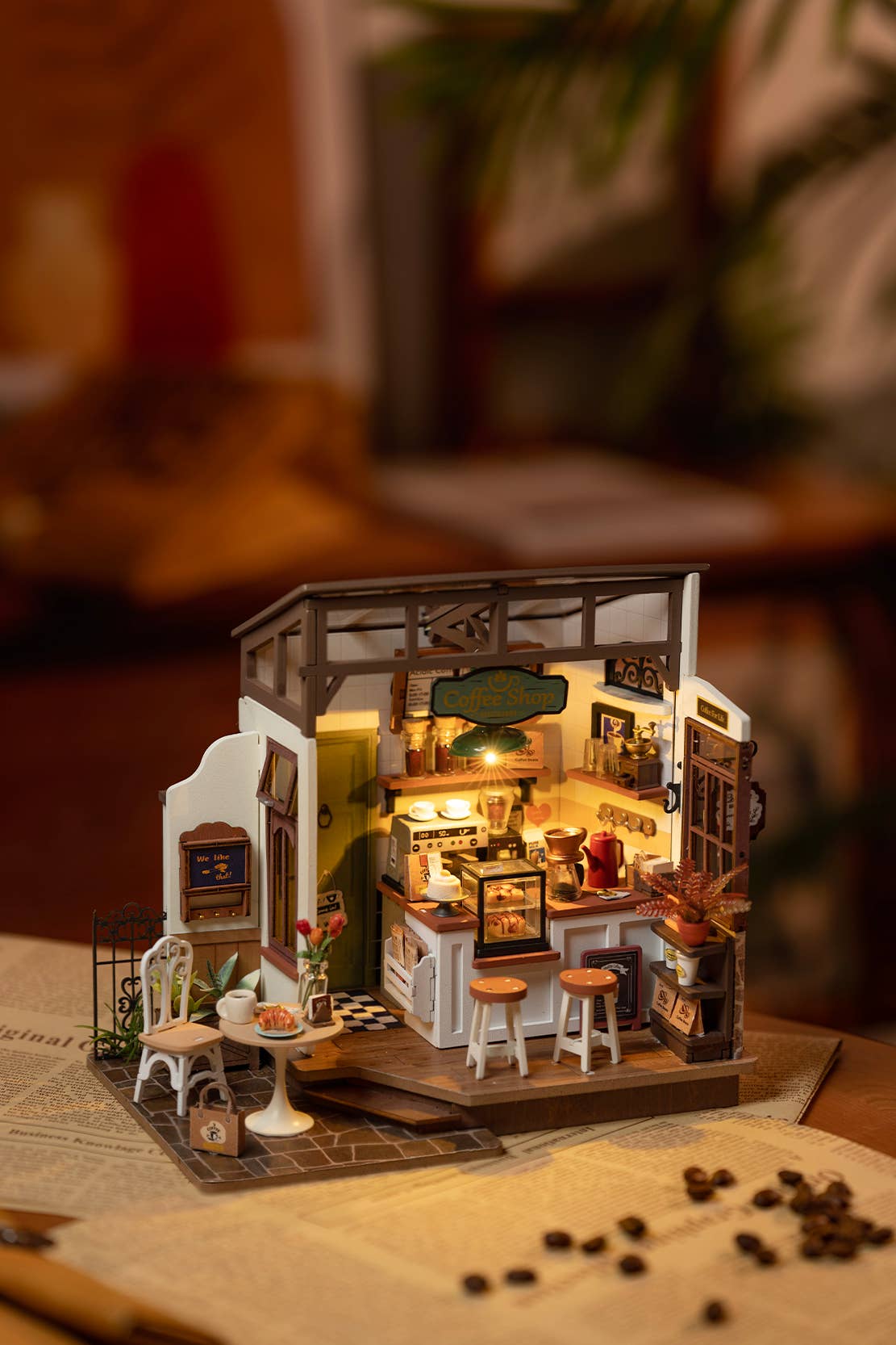 DIY Miniature House Kit: No. 17 Café