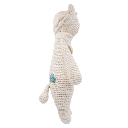 Handmade Crochet Doll: Platinum Leo the Softie