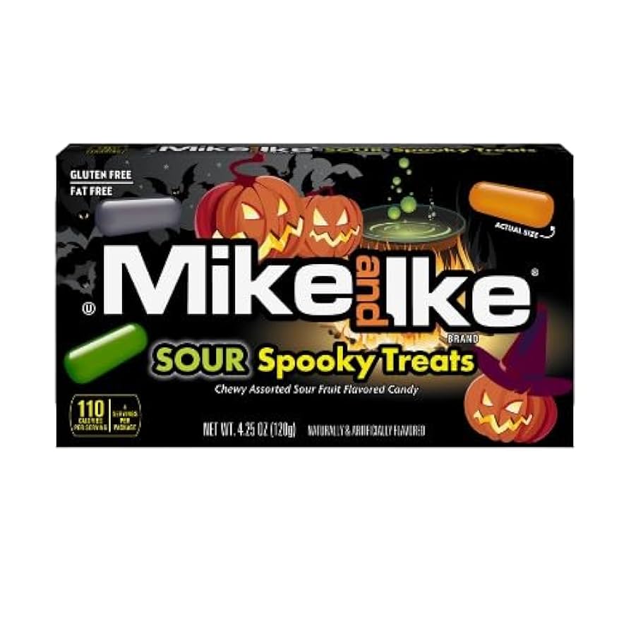 Mike and Ike Halloween Sour Spooky Treats 4.25oz