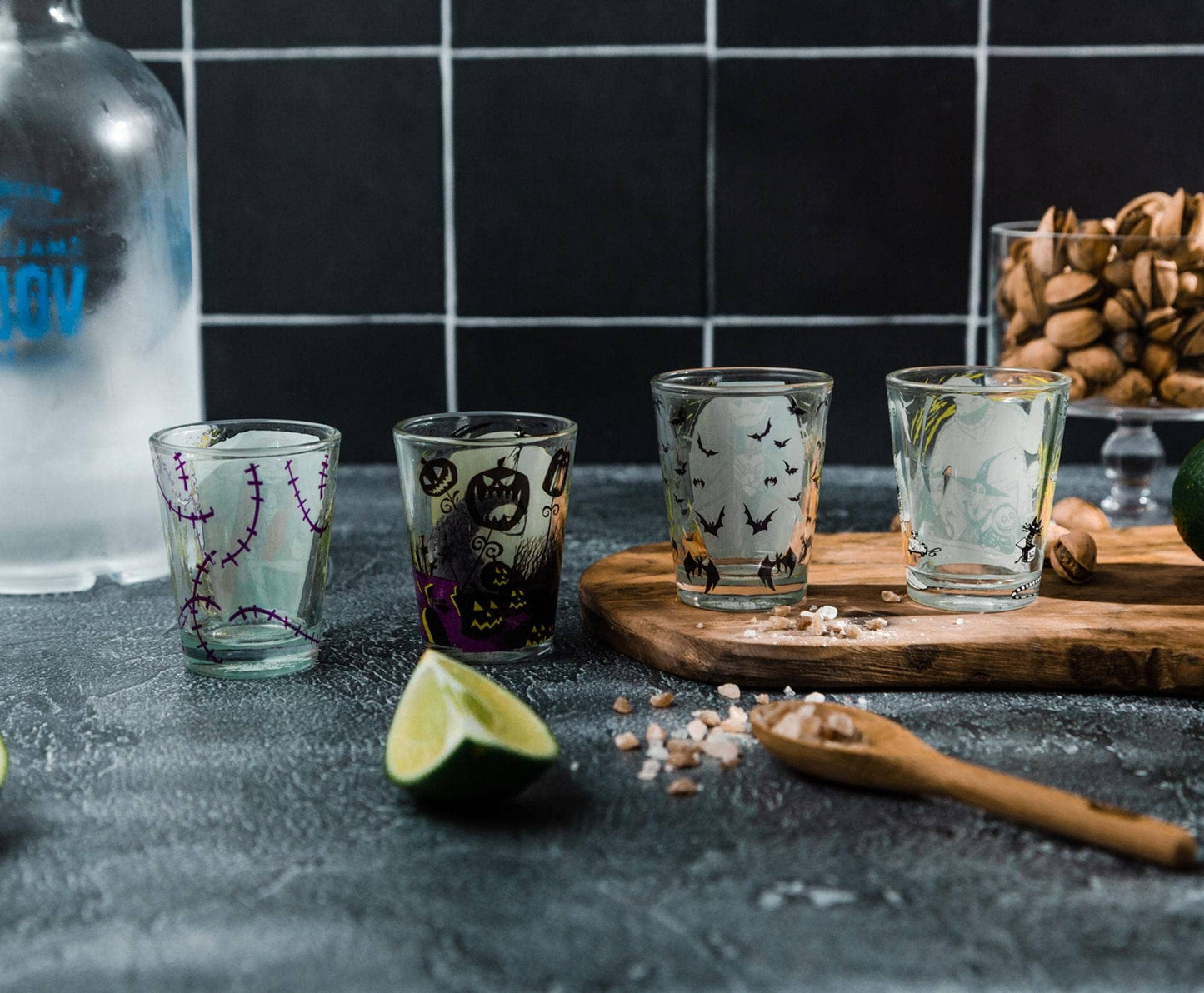 Toynk - Disney Nightmare Before Christmas 4pc Mini Glass Set