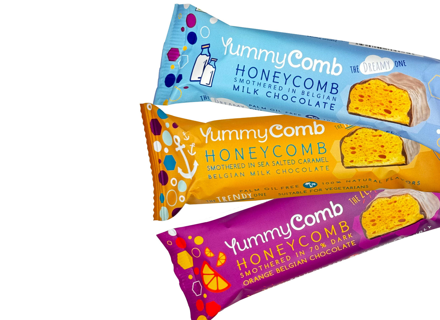 Belgian Milk Chocolate Honeycomb bars (35g)