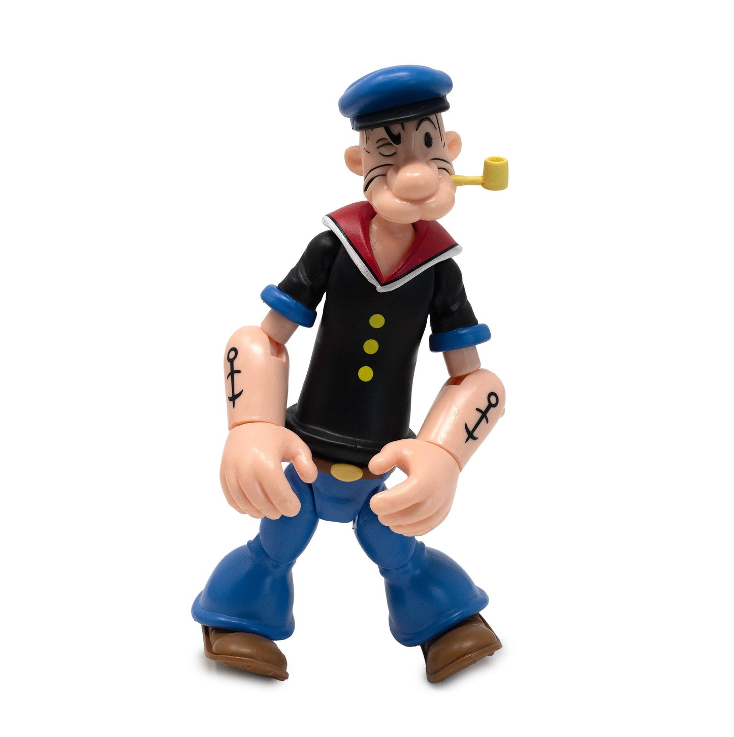 Boss Fight Studio: Action Figures and Collectibles - Popeye Classics Action Figure: Popeye 1st Appearance - black shirt
