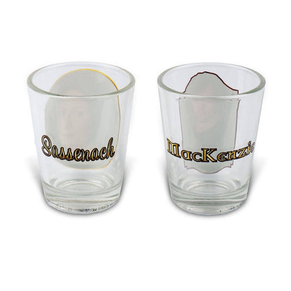 Toynk - Outlander Jamie and Claire Fraser Shot Glass 2-Pack