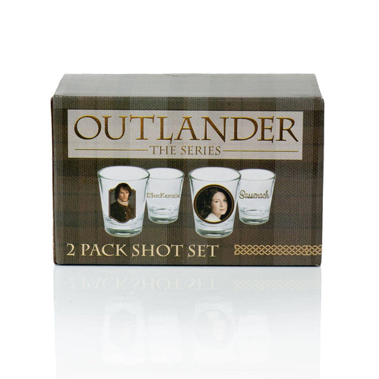 Toynk - Outlander Jamie and Claire Fraser Shot Glass 2-Pack