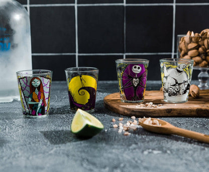 Toynk - Disney Nightmare Before Christmas 4pc Mini Glass Set