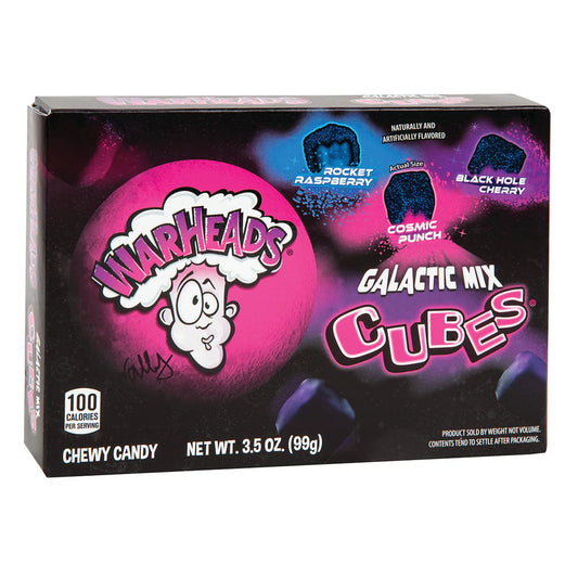 Warheads Galactic Mix Cubes Theater Box 3.5oz