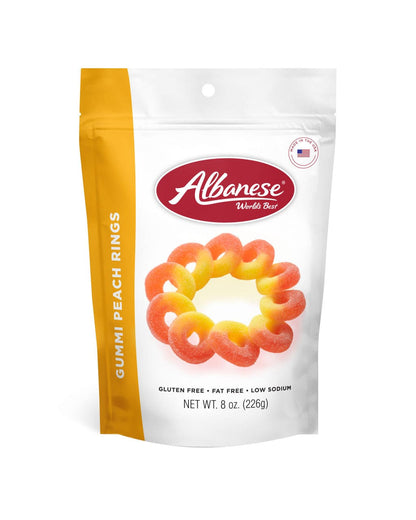 Albanese Gummi Peach Rings, 7oz