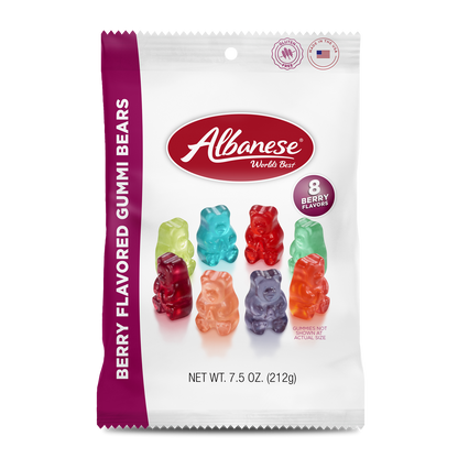 Albanese Berry Flavored Gummi Bears- 7.5oz