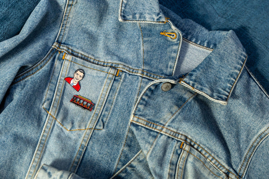 Mister Rogers and Trolley Pins