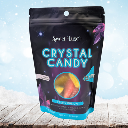 Sweet Luxe™ NEW Extra Crunchy Crystal Candy - Fruity Fusion Flavor Mix
