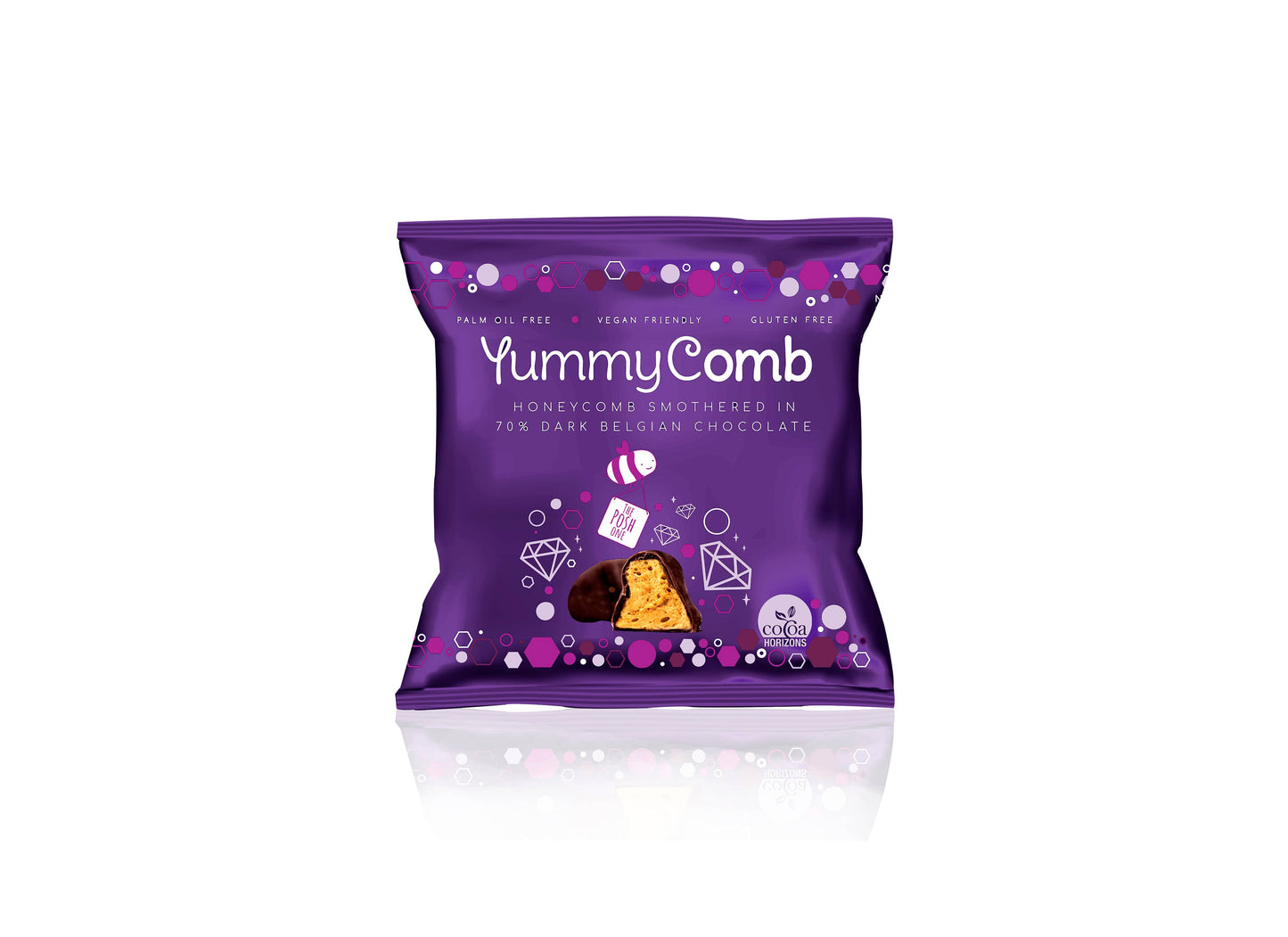 70% Dark Belgian Chocolate Honeycomb pocket packs (40g)