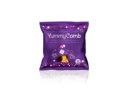 70% Dark Belgian Chocolate Honeycomb pocket packs (40g)