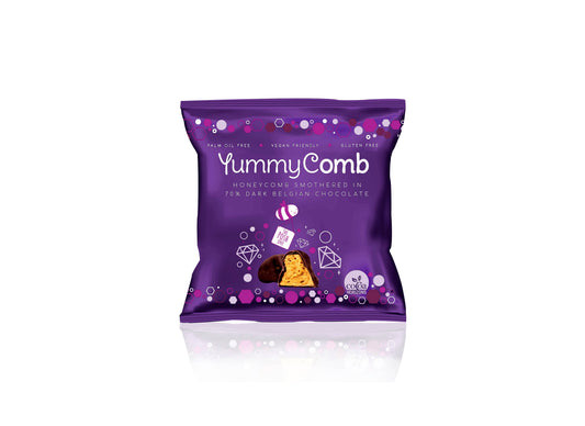 70% Dark Belgian Chocolate Honeycomb pocket packs (40g)