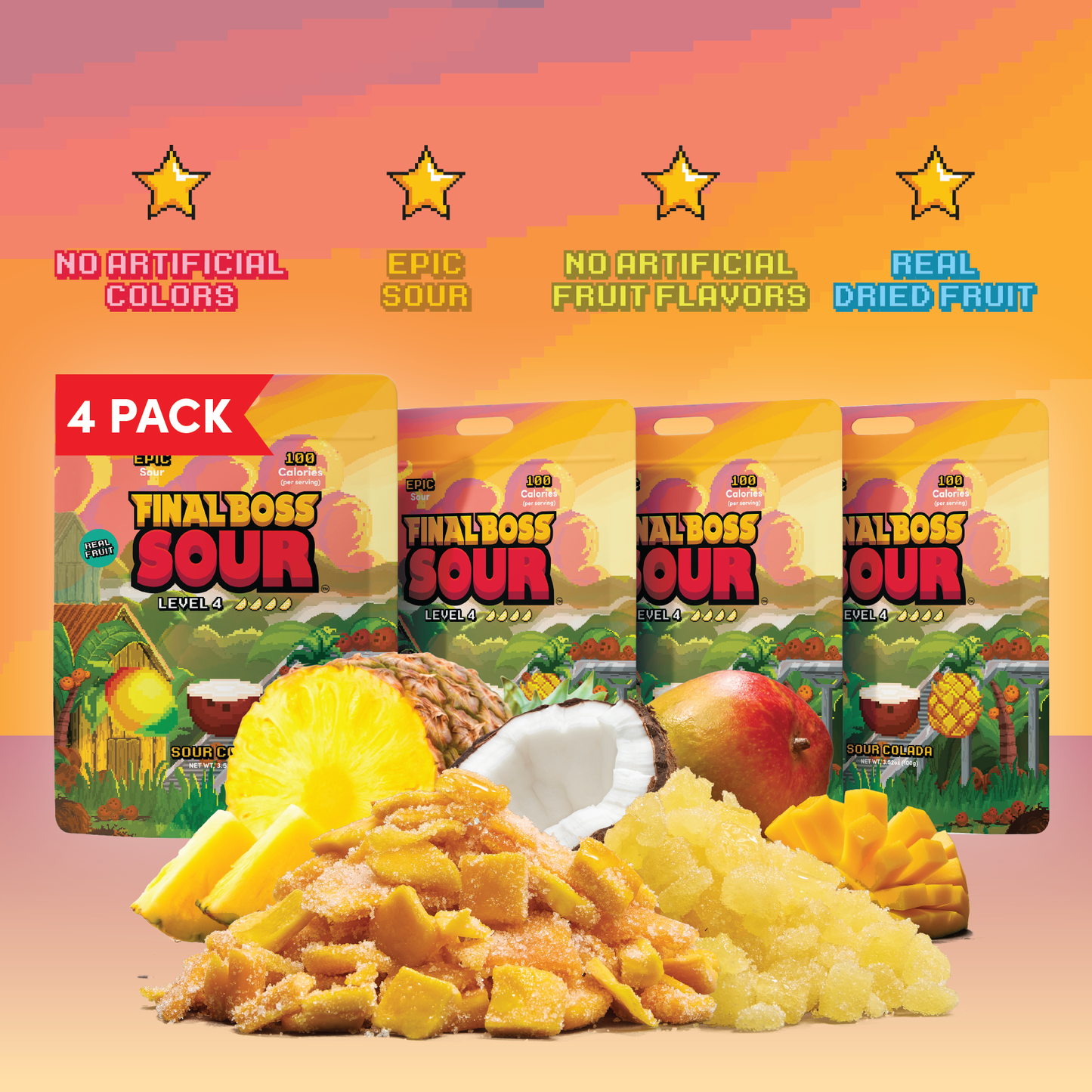 Final Boss Sour - NEW Sour Colada (Level 4) (4-Pack)