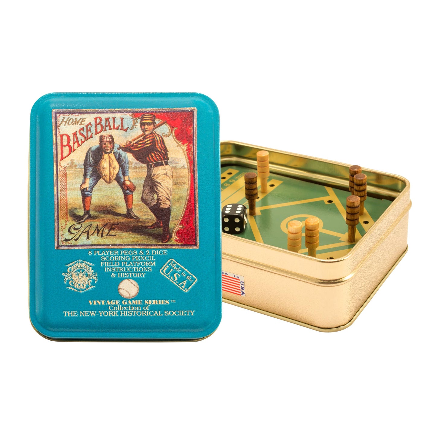 Home Baseball Vintage Game Tin