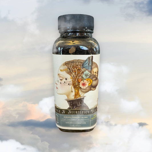 Neurodivergent Nice N' Neurospicy Tea Vintage Science Glass