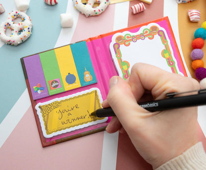 Toynk - Willy Wonka Chocolate Bar Icons Sticky Note and Tab Box Set