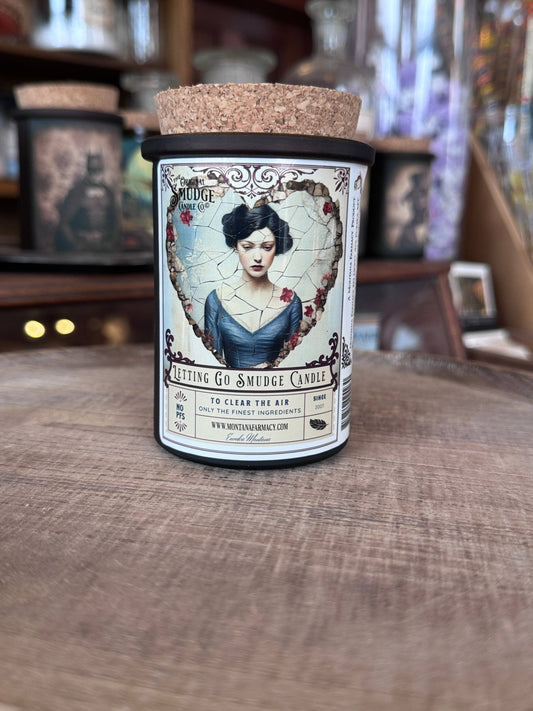 Letting GO Love Original Smudge Candle Space Clearing Heart