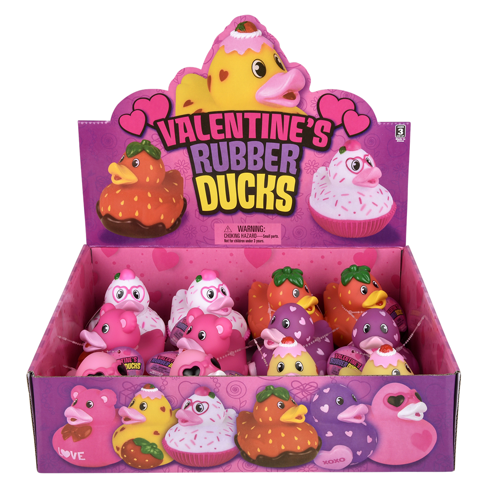 3.5" VALENTINE'S RUBBER DUCK