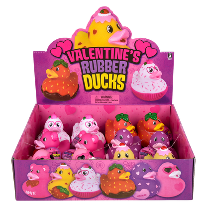 3.5" VALENTINE'S RUBBER DUCK