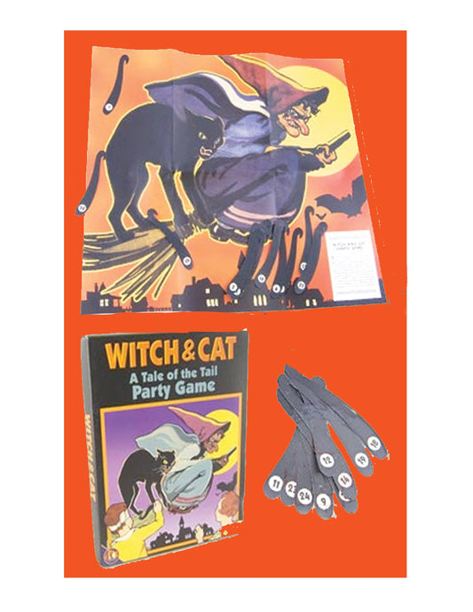 Witch and Cat Party Game (like Pin the Tail on the Donkey)
